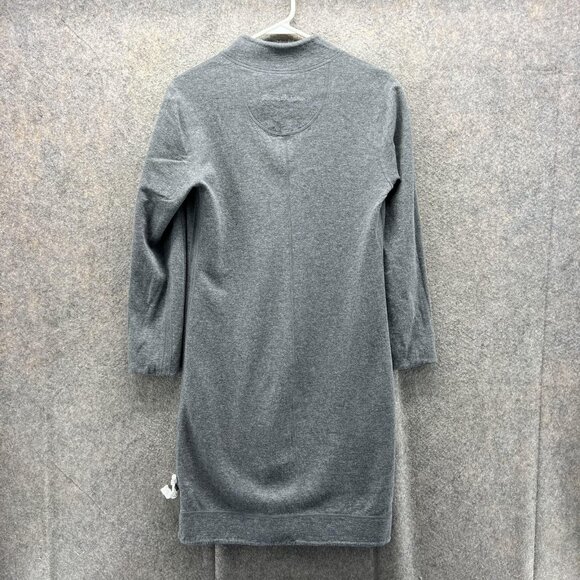 Tommy Bahama Sweatshirt Dress Womens Small Gray Quarter Zip Tunic Reversible - Picture 4 of 11
